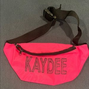 Neon pink kappa delta Fanny pack